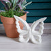 White Butterfly Stoneware Figurine