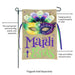 Mardi Gras Watercolor Mask Burlap Garden Flag