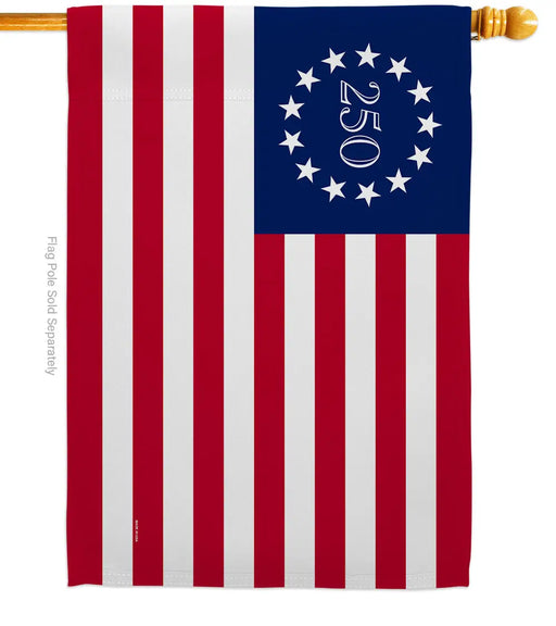 Betsy Ross America 250 Banner Flag