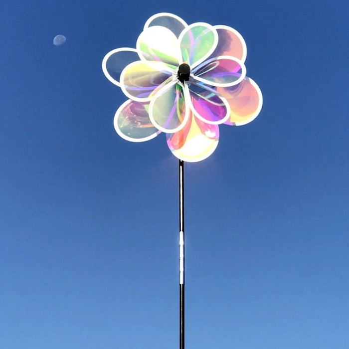 13.5" Iridescent Double Flower Spinner