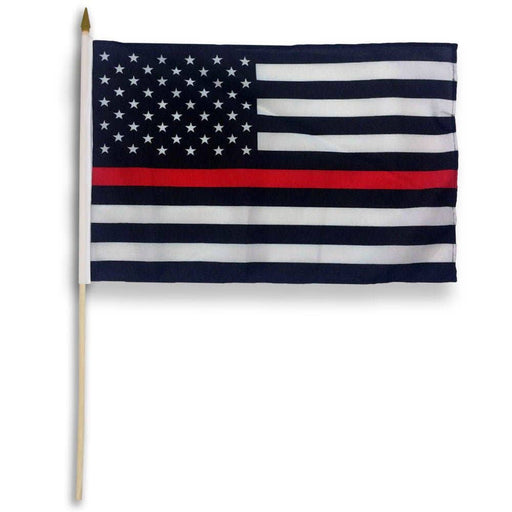 12x18" Thin Red Line US Stick Flag