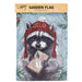 Winter Raccoon Garden Flag