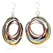 Circle Array Wood Earrings