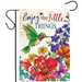 Wildflowers & Hummingbird Garden Flag