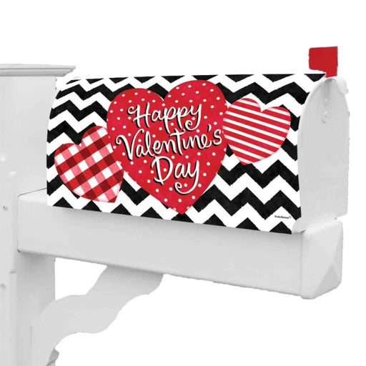 Patterned Hearts Mailbox Cover