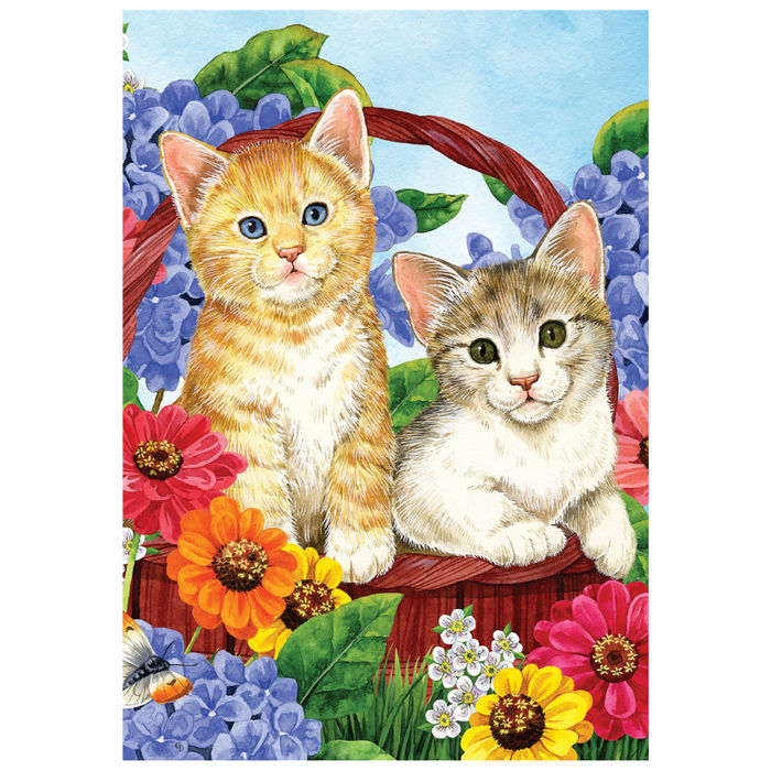 Garden Kitties Banner Flag
