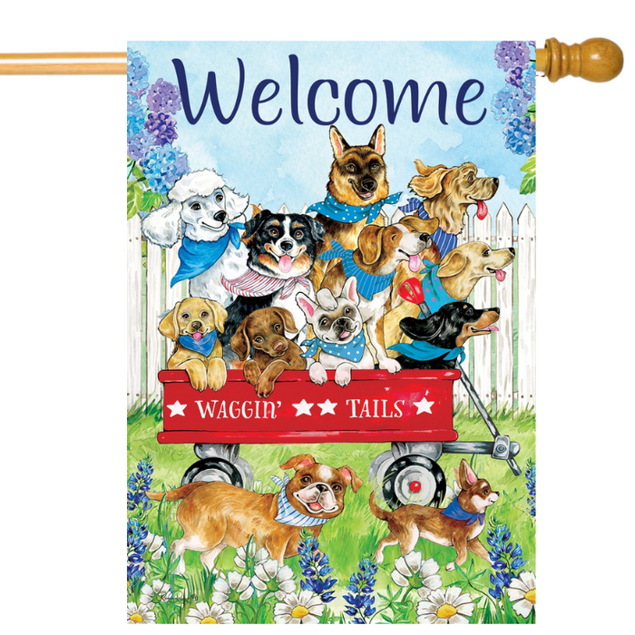 Waggin' Tails Banner Flag