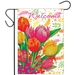Tulips Welcome Garden Flag