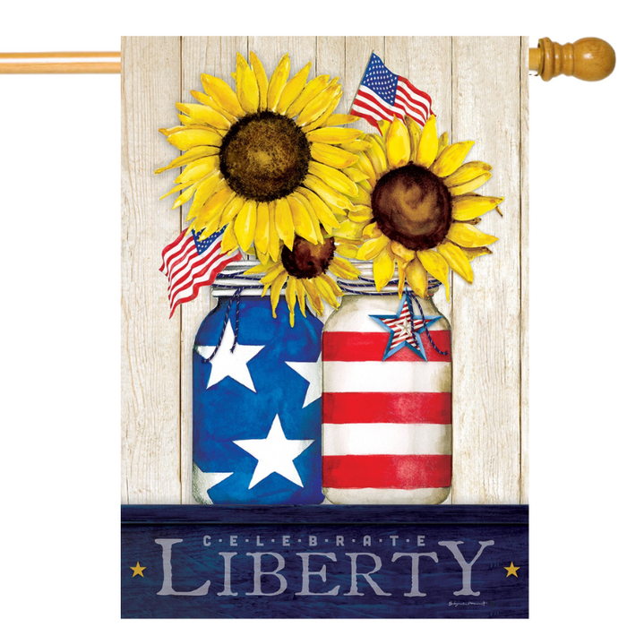 Celebrate Liberty Banner Flag