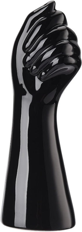 Black Hand Shaped Ceramic Vase