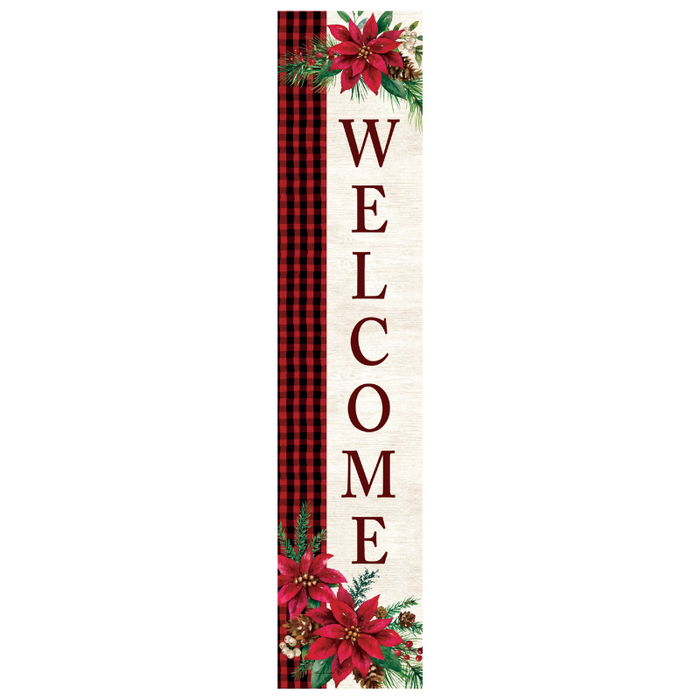 Poinsettia Welcome Yard Expression