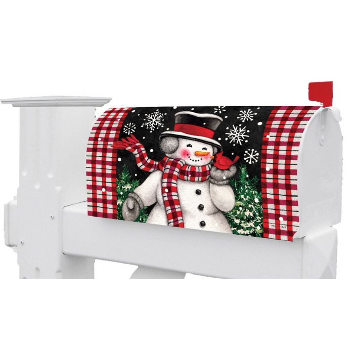 Snowman & Cardinal Mailbox Cover