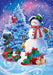 Magical Snowman Garden Flag