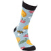 Lemons and Bees Crew Socks