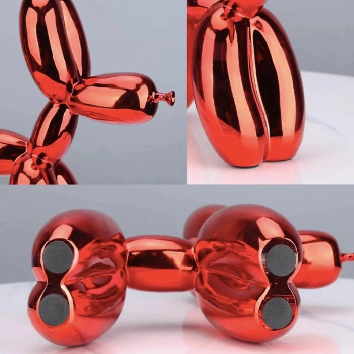 Electroplating Red Small Balloon Dog Sculpture