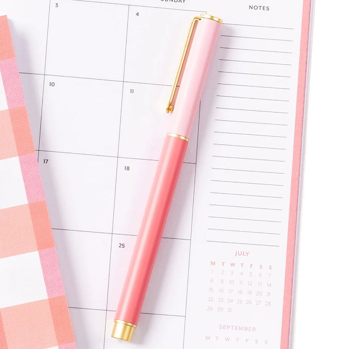 Snap Cap Pen - Colorblock Pink