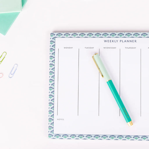 Snap Cap Pen - Colorblock Teal