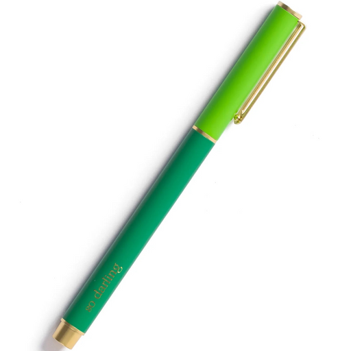 Snap Cap Pen - Colorblock Green