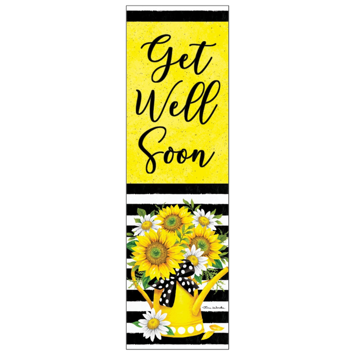 Sunflower Watering Can Plant Expression Magnet