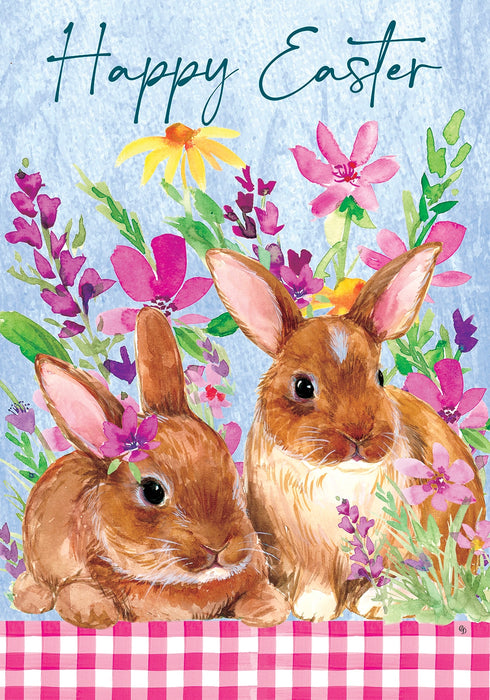 Sweet Bunnies Garden Flag