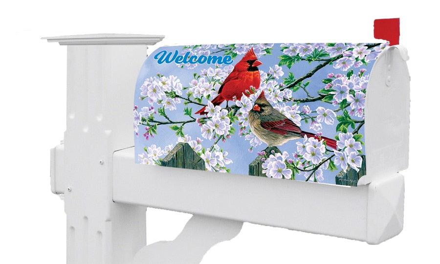 Cardinal Couple Mailbox Cover