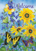 Blue & Yellow Butterflies Banner Flag