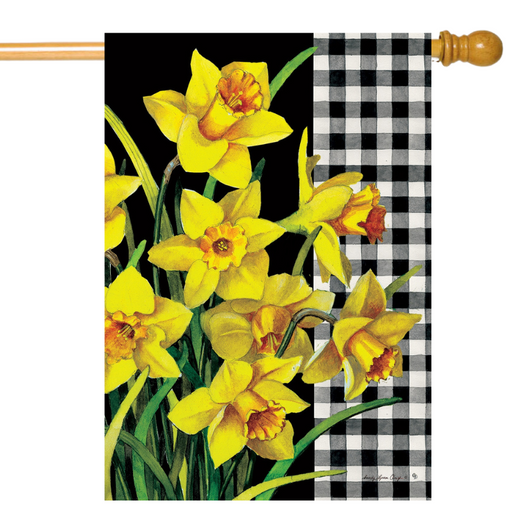 Daffodil Check Banner Flag