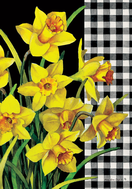 Daffodil Check Banner Flag