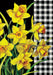 Daffodil Check Garden Flag