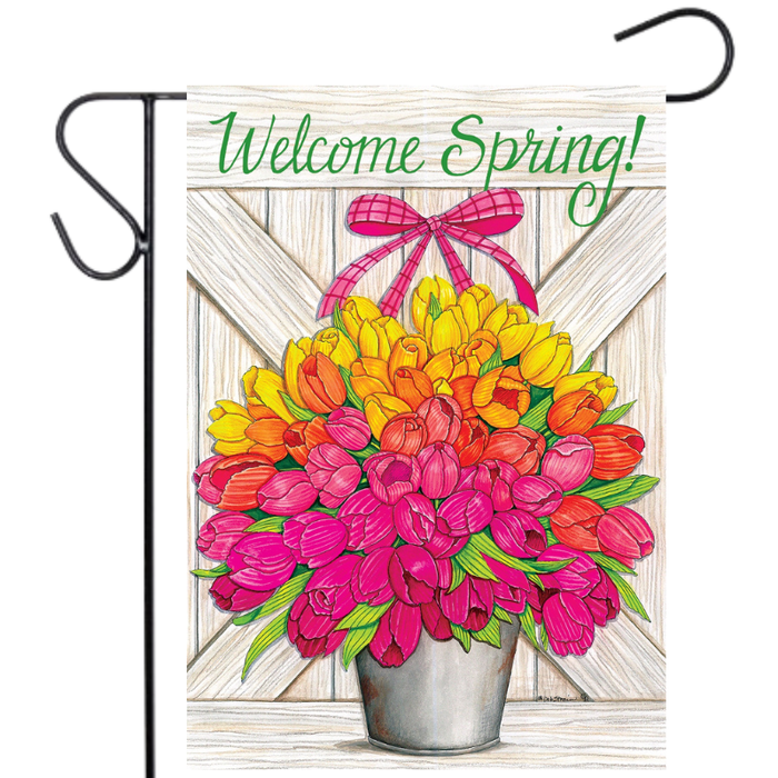 Glorious Tulips Garden Flag