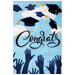 Congrats Grad Applique Banner Flag