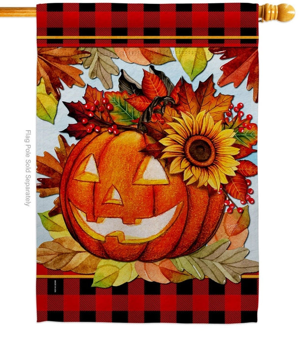 Jack O Bouquet Banner Flag
