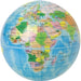 Globe Earth Stress Ball - detail of Europe, Africa, & Asia