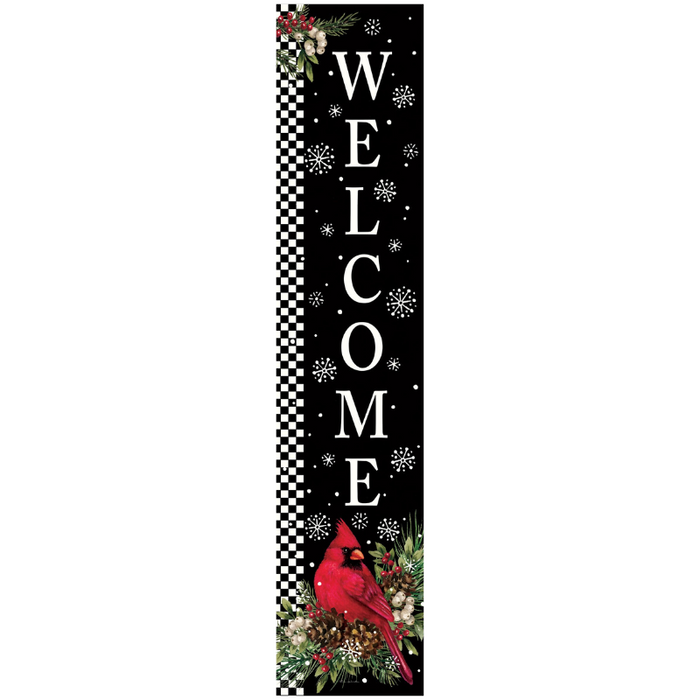 Cardinal Pine Cones Yard Expression