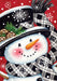 Black & Red Snowman Decorative Flag