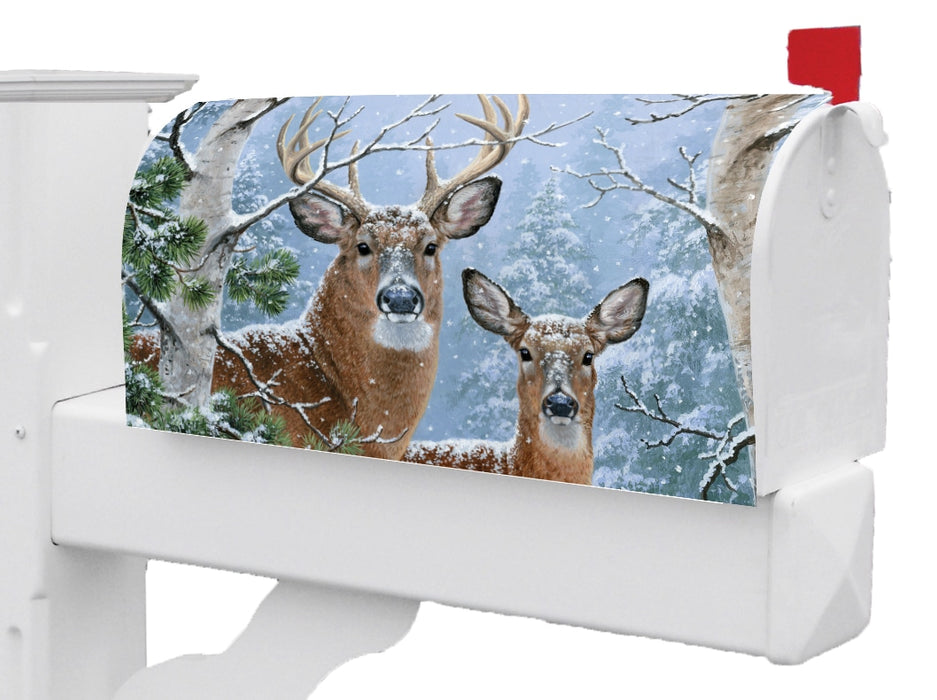 Winter Whitetail Mailbox Cover