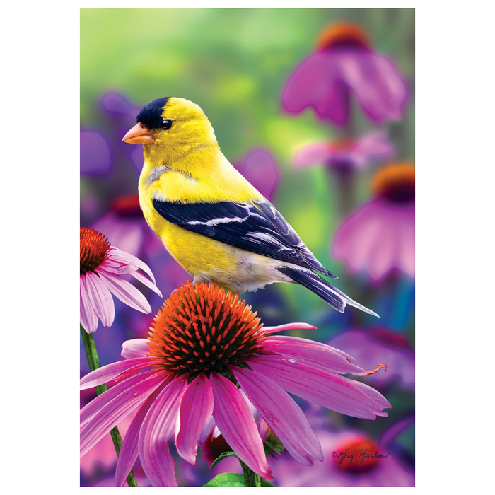 Goldfinch Glory Decorative Flag