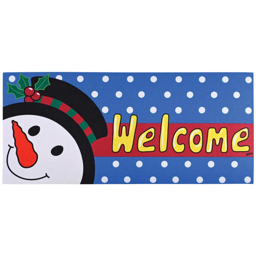 Holly Hat Snowman Mini Switch Doormat Insert