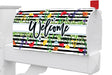 Wildflower Stripes Mailbox Cover