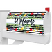 Wildflower Stripes Mailbox Cover