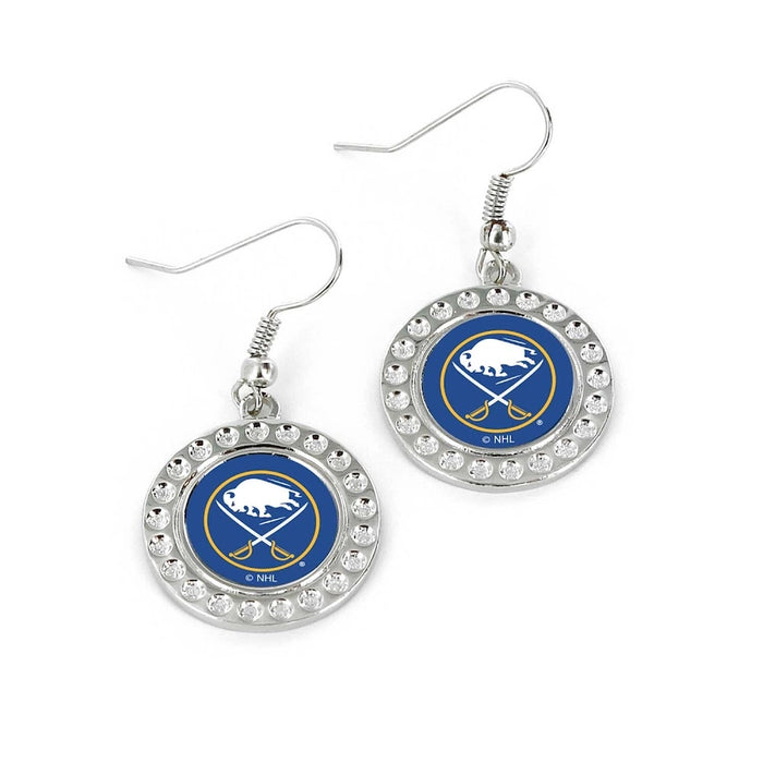 Buffalo Sabres Dimple Dangle Earrings