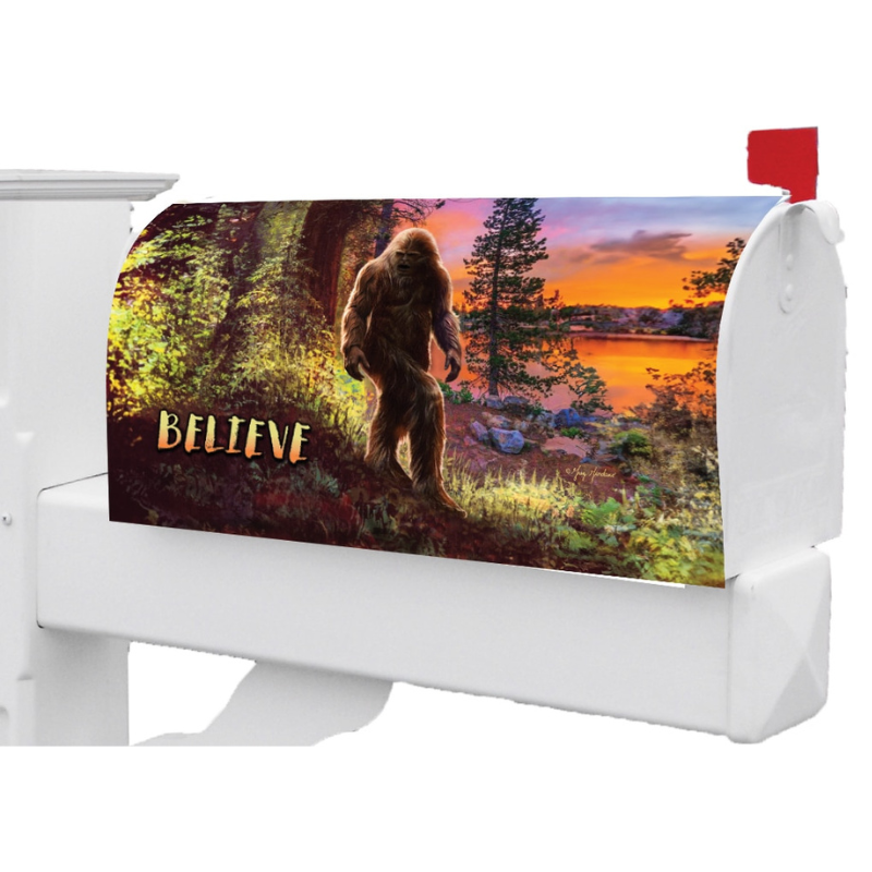 Bigfoot Believe Mailbox Cover