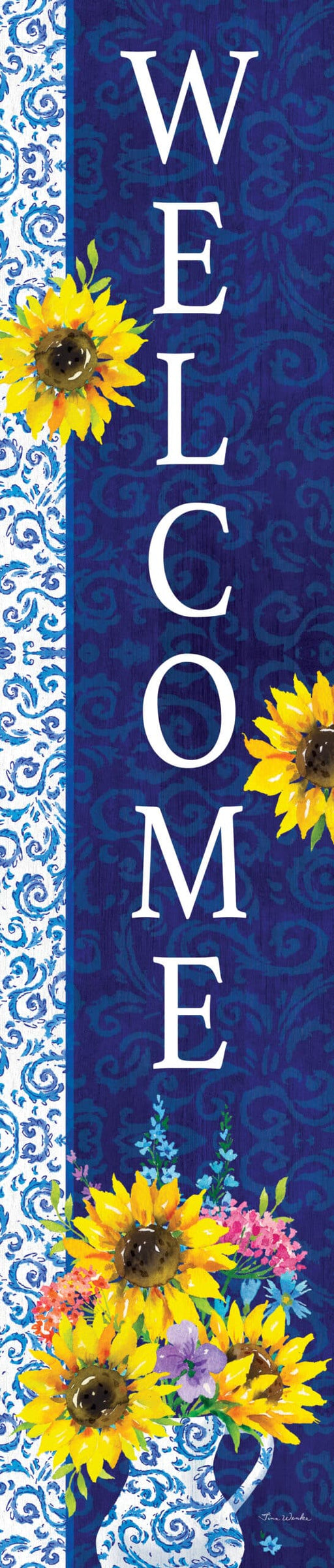 Sunflower Chinoiserie Yard Expression