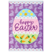 Patterned Easter Egg Applique Garden Flag