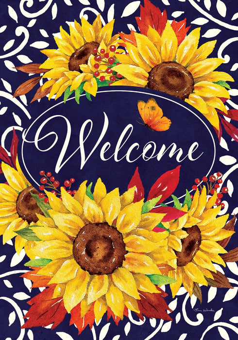 Sunflower Panel Banner Flag