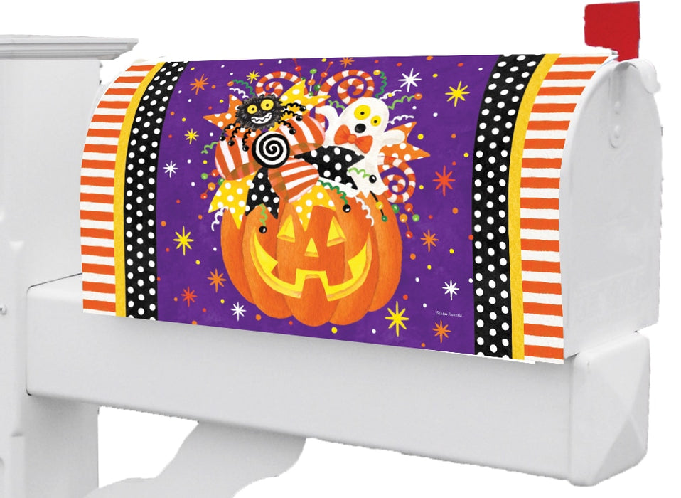 Funky Jack O' Lantern Mailbox Cover