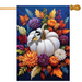 Mums & Chickadee Banner Flag