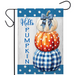 Gingham Hello Pumpkin Garden Flag