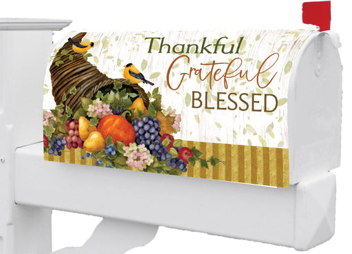 Thankful Cornucopia Mailbox Cover