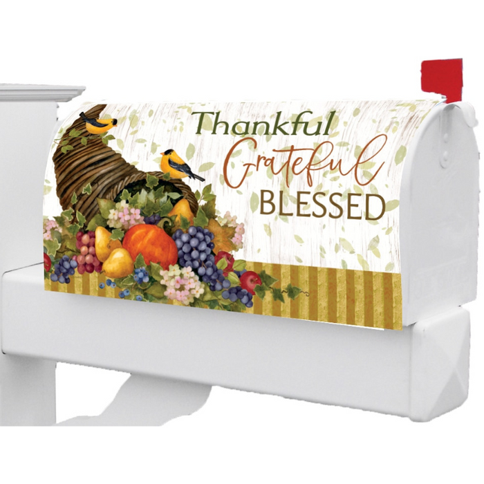 Thankful Cornucopia Mailbox Cover